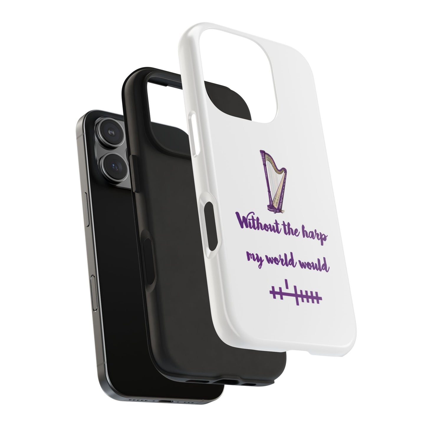 Harp Lover Phone Case | Music Gift | Artistic Tough Case | Creative Mobile Cover | Musician Accessory | Perfect for Music Events
