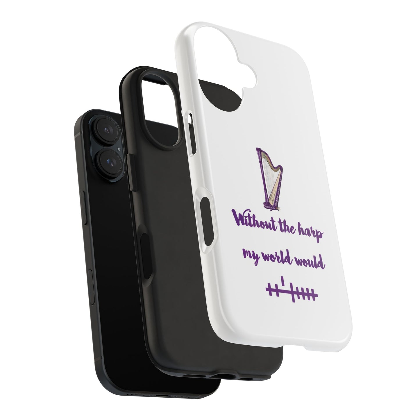 Harp Lover Phone Case | Music Gift | Artistic Tough Case | Creative Mobile Cover | Musician Accessory | Perfect for Music Events