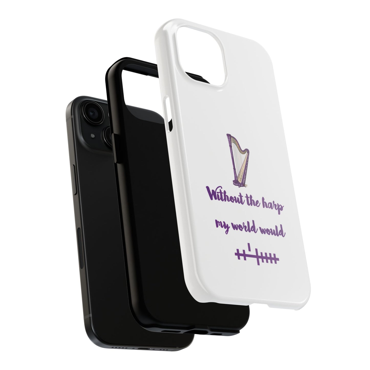 Harp Lover Phone Case | Music Gift | Artistic Tough Case | Creative Mobile Cover | Musician Accessory | Perfect for Music Events