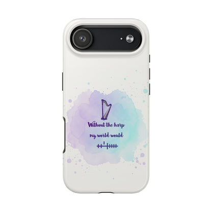 Harp Lover Phone Case | Music Gift | Artistic Tough Case | Creative Mobile Cover | Musician Accessory | Perfect for Music Events