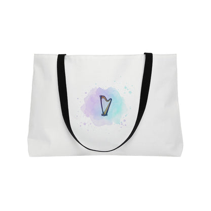 Weekender Tote Bag, Trendy Travel Bag, Weekend Getaway Companion, Perfect Gift for Musicians | Harpists