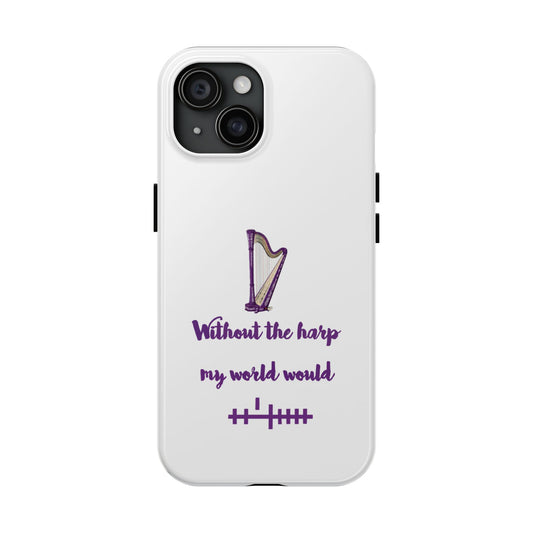 Harp Lover Phone Case | Music Gift | Artistic Tough Case | Creative Mobile Cover | Musician Accessory | Perfect for Music Events
