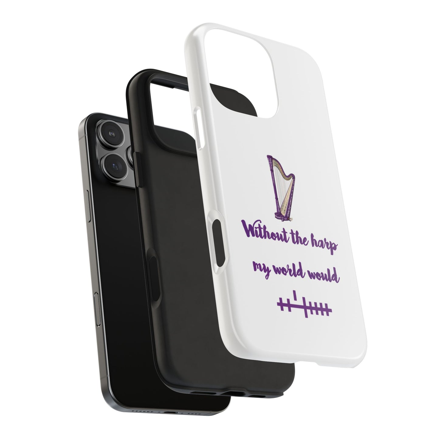 Harp Lover Phone Case | Music Gift | Artistic Tough Case | Creative Mobile Cover | Musician Accessory | Perfect for Music Events