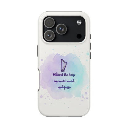 Harp Lover Phone Case | Music Gift | Artistic Tough Case | Creative Mobile Cover | Musician Accessory | Perfect for Music Events