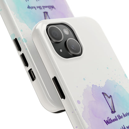 Harp Lover Phone Case | Music Gift | Artistic Tough Case | Creative Mobile Cover | Musician Accessory | Perfect for Music Events
